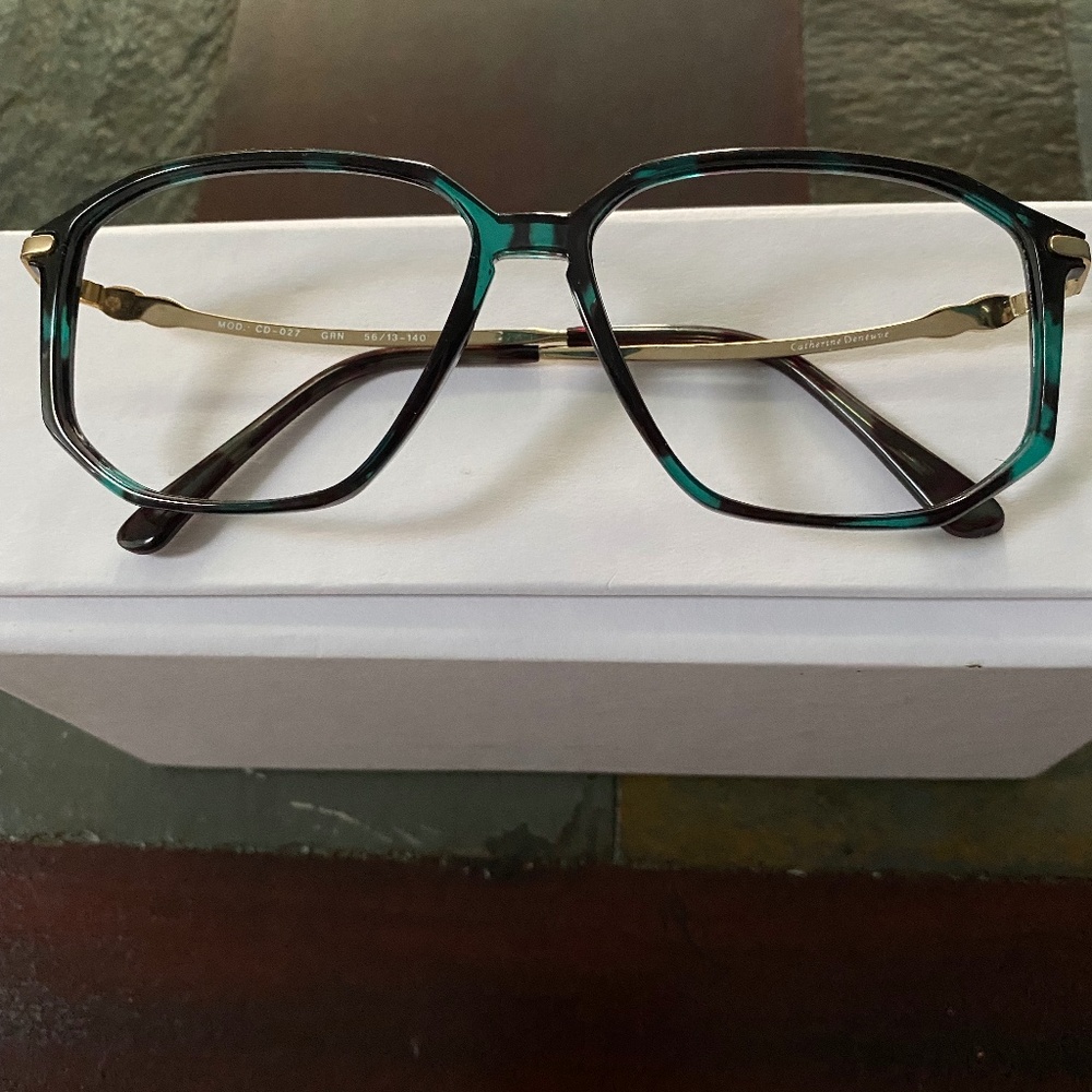 CATHERINE DENEUVE Eyeglasses Frame Emerald Green New CD027 Vintage Retired